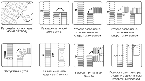 Варианты монтажа
