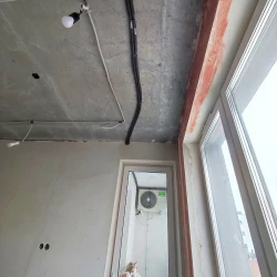 Установка кондиционера в два этапа