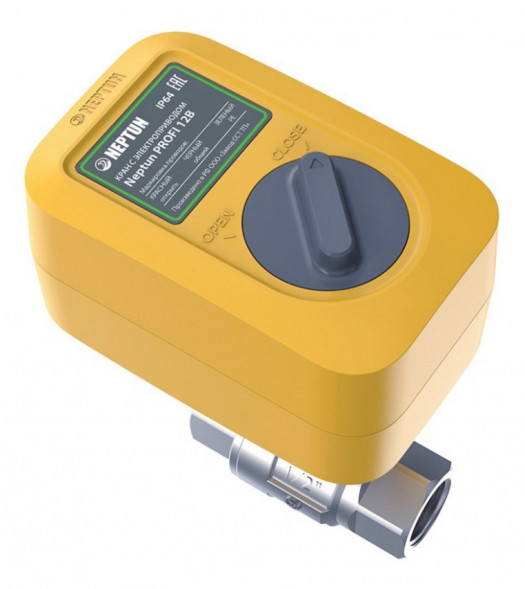 Шаровой кран с электроприводом Neptun PROFI 12В 1